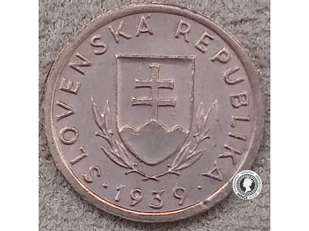 10 halier - Slovenský Štát - 1939