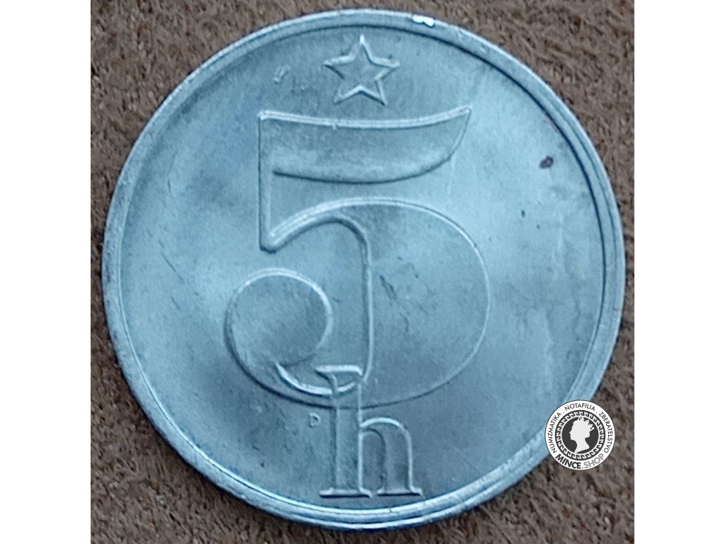 5 halier - Česko-Slovensko - 1984