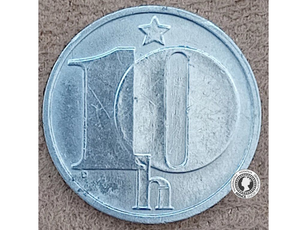 10 halier - Česko-Slovensko - 1986