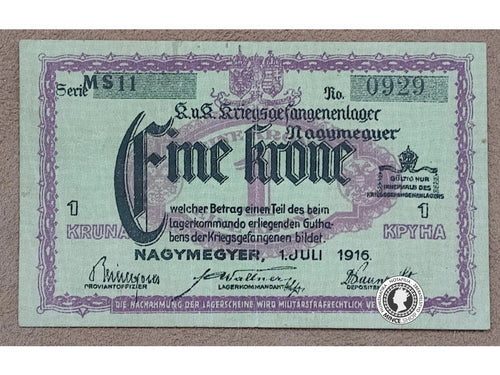 1 Korona - 1916 - Rakúsko - Uhorsko
